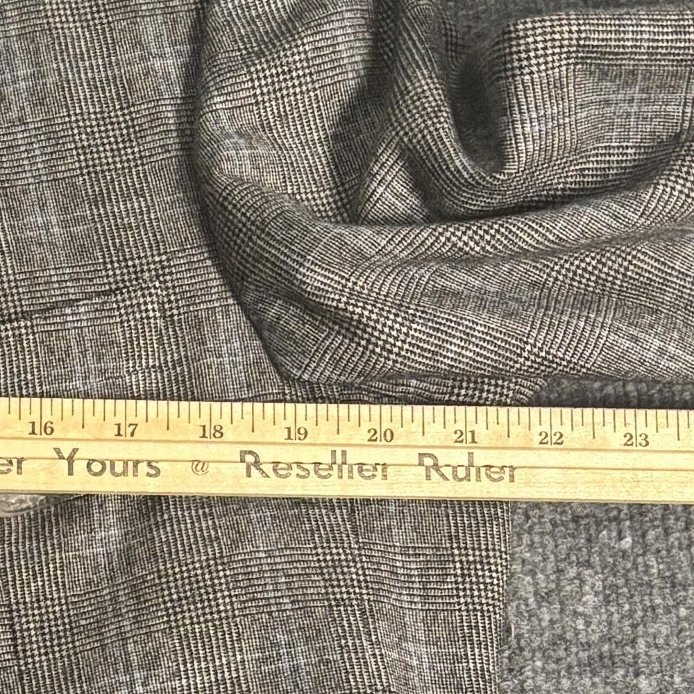 Ermenegildo Zegna Sport Coat Mens 42R Gray Glen Plaid Wool Cashmere 2 Button - Picture 9 of 16